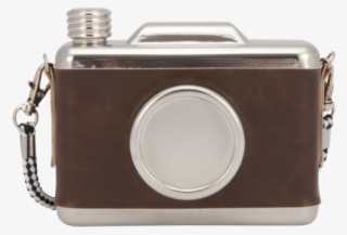 Cult Living Petaca Retro Vintage Diseño Cámara De Fotos - Cool Retro Vintage Camera Design Hip Flask - Brown