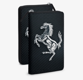 Dailyobjects Ferrari Horse On Black Mesh Travel Organiser - Premium Fancy Back Cover For Lava Flair S1 - Horse