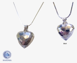 Faceted Live Heart Pendent 925 Ag Silver 20 X 25 Mm - Silver