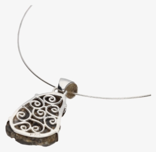 Desert Druzy Sterling Silver Necklace - Locket
