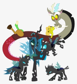 Discord And Chrysalis - Mlp Twilight And Discord