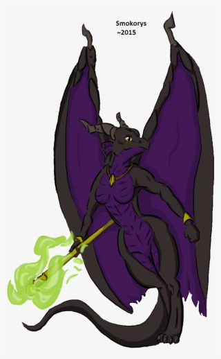 Anthro Dragon Form In Digital By Smokorys - Maleficent Dragon Anthro