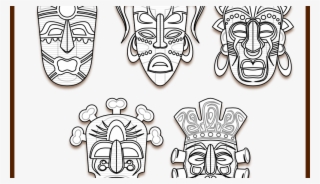 Tribal Coloring Pages Zentangle Vector Hamsa Hand For - Tiki Coloring Pages