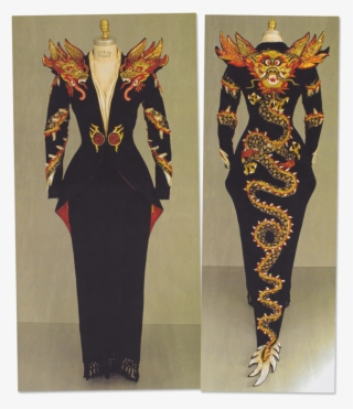 The Tailcoat Is Black Wool With Red Brocade Lining - Cruella De Vil Flame Dress