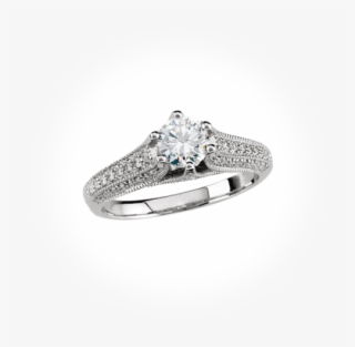 White Gold Engagement Ring At Adore Jewelry Diamond - Engagement Ring