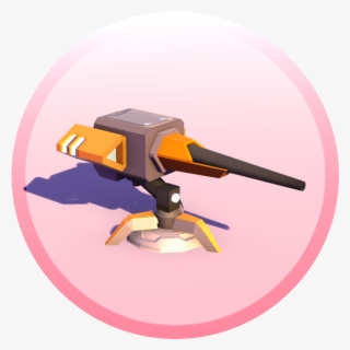 As A Base Turret, This Weapon Fires A Slow But Steady - Unity Cartoon Turret