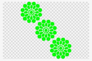 Flores Vector Azul Png Clipart Clip Art - Modern Flower Clip Art