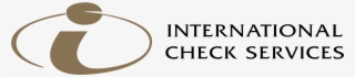 International Check Services Logo Png Transparent - Graphic Design