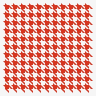 Houndstooth Check Red - Red Houndstooth Vector