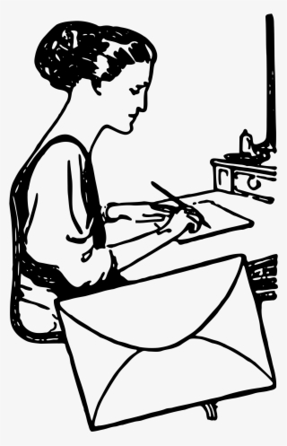 This Free Icons Png Design Of Woman Writing A Letter