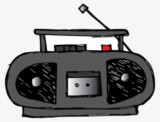 Transparent Library Boombox Clipart Music Playlist - Music