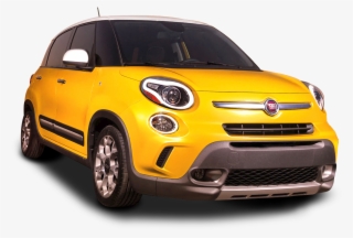 Yellow Fiat 500l Car Png Image - Fiat