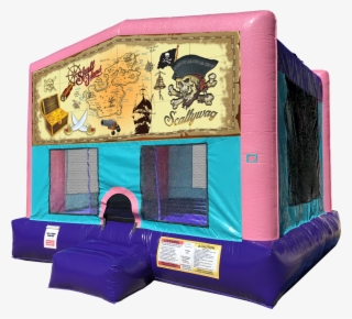 Pirate Sparkly Pink Bounce House Rentals In Austin - Austin Bounce House Rentals