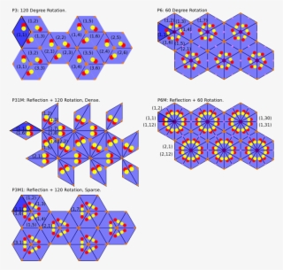 Tiling Based On Tiles That Are Symmetrical Subdivisions - Teselas Con Figuras Geometricas
