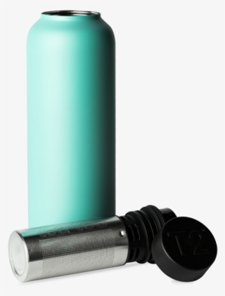 T2 Stainless Steel Flask Aqua - T2 Stainless Steel Flask Black 35ea