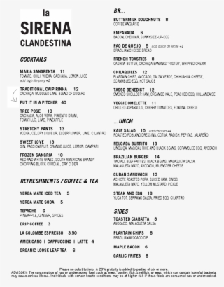 Lsc Brunch - La Sirena Clandestina