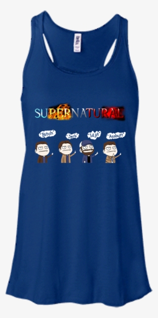 Supernatural T Shirts Sam Dean Bobby Singer Hoodies - Rasta Lion Head Ladies Flowy Racerback Tanktop