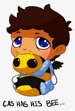 • Supernatural Dean Winchester Sam Winchester Castiel - Supernatural Cas And Bee