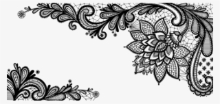 Black Lace Ornamentpicture Png - Lace Vector