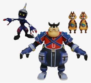 Pete, Soldier, Chip & Dale 7” Action Figure 4-pack - Diamond Select Kingdom Hearts Series 2