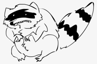 Raccoon - Cola Mapache Dibujo Png