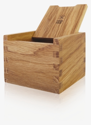 Woodenbox Withreflection Low Smokedoak Open Woodenbox - Plywood