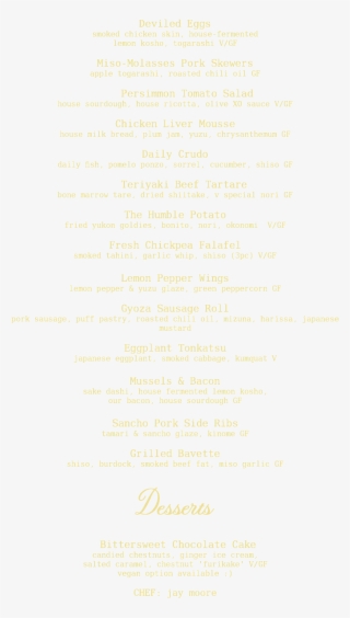 Deviled Eggs Smoked Chicken Skin, House-fermented Lemon - Sri Durga Stuti