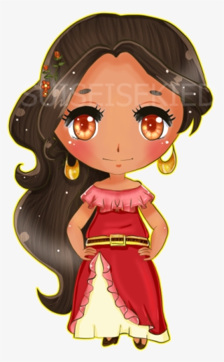 Chibi Of Elena Of Avalor - Elena De Avalor Chibi