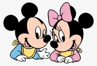 Baby Mickey, Baby Minnie - Almohadas Punto De Cruz
