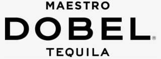 Dobel Black On White Vector - Maestro Dobel Tequila Logo Vector