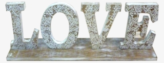 Rustic Wooden Love Sign - Love