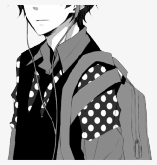 Manga Boy Clipart Mask Png - Calm Manga Guy