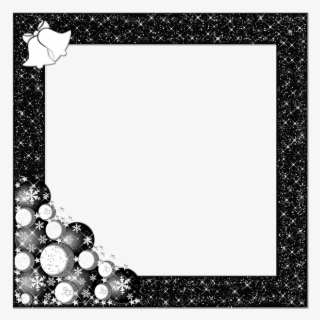 Photo Frame, Photo, Christmas Baubles, Black, Christmas - Photograph