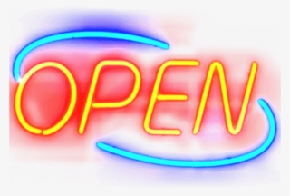 Open Aberto Letter Letras Neon @lucianoballack - Neon Open Sign Png