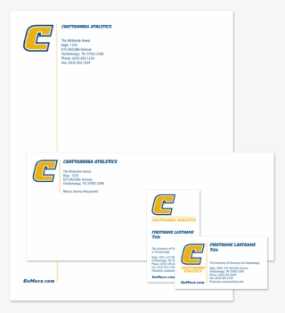 Athletics Letterhead, Envelope And Business Cards - University Of Tennessee At Chattanooga