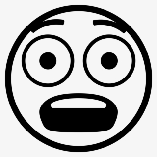 Open - Smiley Peur Noir Et Blanc