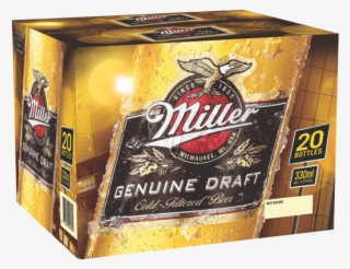 New Miller 20pk Bottle - Miller Genuine Draft Beer - 24 Pack, 12 Fl Oz Cans