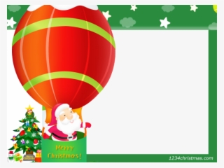 Hot Air Balloon Clipart Christmas