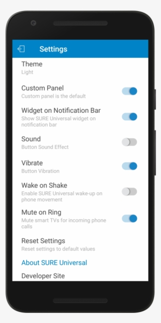 Sure Settings Menu - Hangouts Chat G Suite