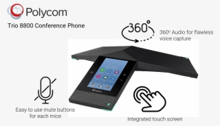 Polycom Trio 8800 From Vcg - Polycom 2200-66070-001 Trio 8800 Ip Conference Phone