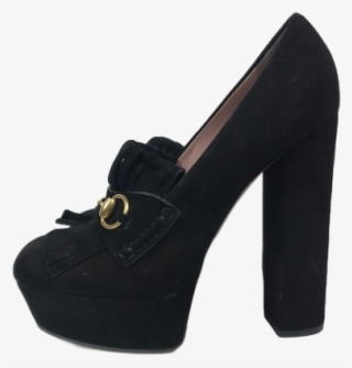 Gucci Tassel Pumps Black Suede - Casadei