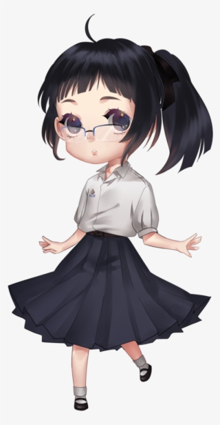 Thai Student Uniform Cartoon Png - Cartoon
