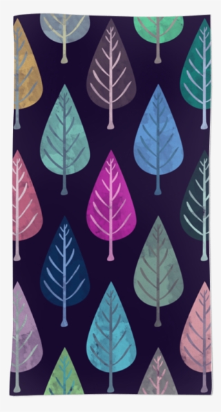 Toalha Watercolor Forest Pattern Ii De Creative Bdna - Watercolor Forest Pattern Iv Canvas Print - Small