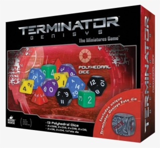 Terminator Genisys - Polyhedral Dice - Warlord Games Dice Pack