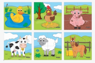 Animals Farm Puzzle - Cartoon