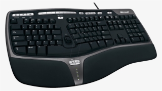 Keyboard Usb Black Ergonomic Microsoft - Usb Ergonomic Keyboard