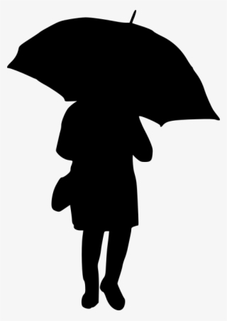 Free Png Woman Umbrella Silhouette Png Images Transparent - Illustration