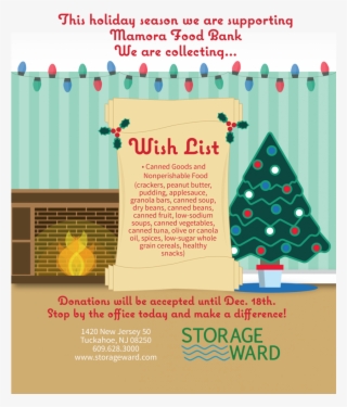 You Will Notice A Box In Our Office For Mamora Food - Monetary Donation Flyers