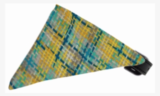 Grey Party Plaid Bandana Pet Collar Black