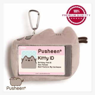 Gund Pusheen Grey Id Case Gund Pusheen Grey Id Case - Pusheen 5" Plush Clip-on Id Case: Grey
